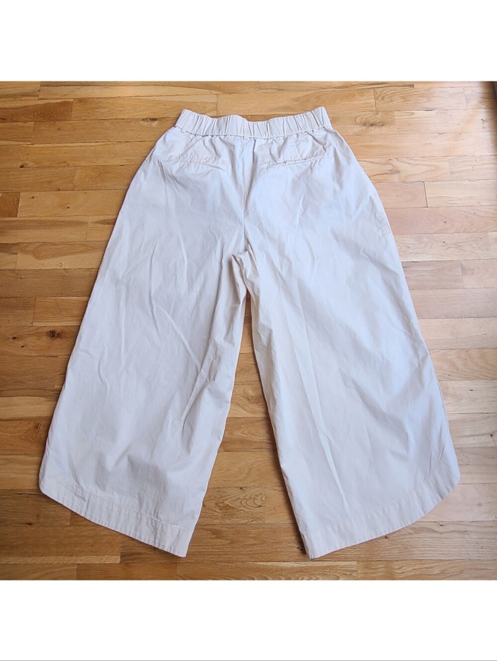 Anthropologie Mare Mare Curved Hem Wide Leg Chino Pants Small Coastal - Picture 10 of 15